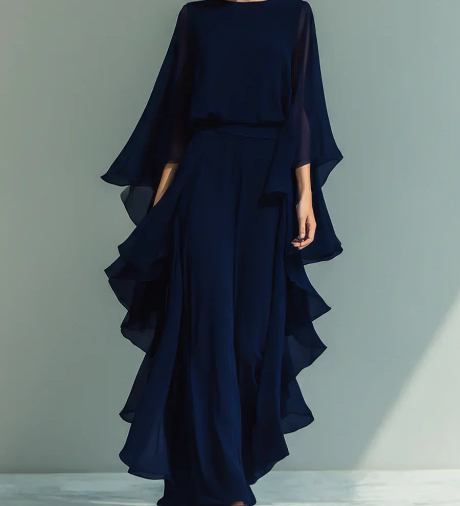 Aurora | Elegantní Chiffonový Set s Volány