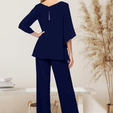 Nina – Elegantní chiffon 2-dílná souprava